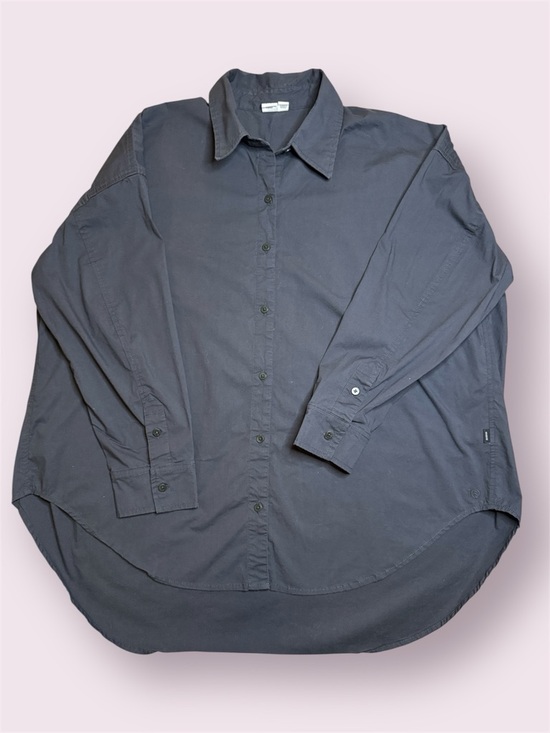 Tentree Women’s EcoStretch Cotton Oversized Shirt sz XL - Picture 3 of 12